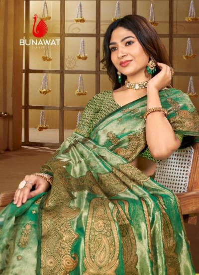 BUNAWAT CINDRELLA VOL-05 1001 TO 1006 DESIGNER SILK SAREE WHOLESALER IN INDIA